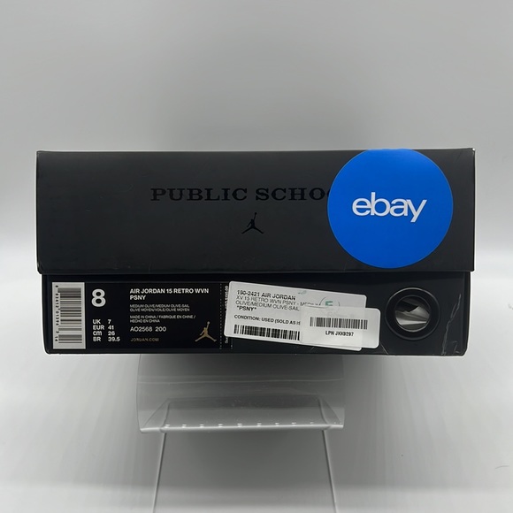 NIKE AIR JORDAN 15 RETRO PSNY OLIVE MENS SIZE 8 - Picture 6 of 6